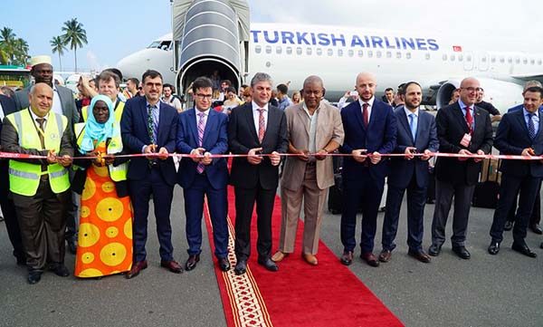 THY'nın Afrika'daki 50. uçuş noktası Zanzibar oldu