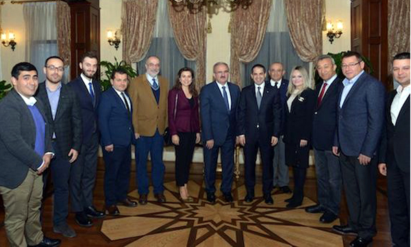 AKTOB'un yeni yönetimi Vali Karaloğlu`nu ziyaret etti