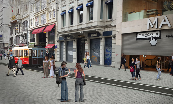 İstiklal Caddesi'nde düzenleme