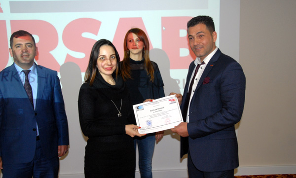 TÜRSAB Adana BYK'dan 60 girişimciye sertifika