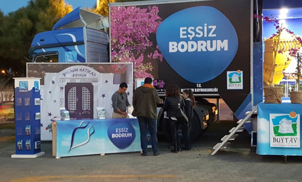 Bodrum tanıtım tırı Aydın'da