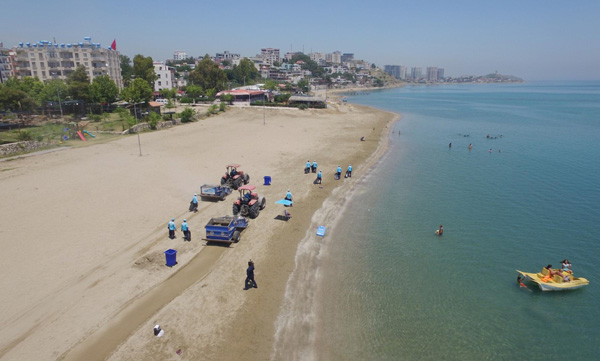 Adana'nın plajları yaza hazır