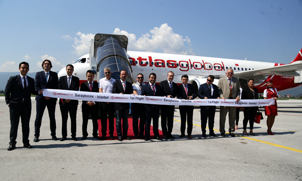 Atlasglobal'in Saraybosna uçuşları başladı