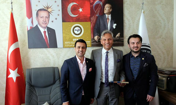 Firuz Bağlıkaya, OTSAD'ı ziyaret etti