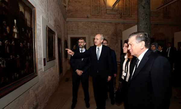 Kurtulmuş, Özbekistan Cumhurbaşkanı Mirziyoyev'i ağırladı