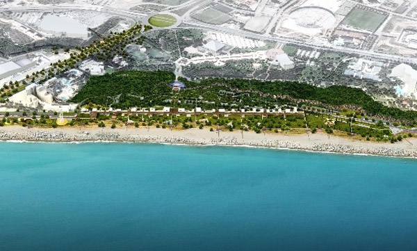 Konyaaltı Sahil Projesi Beach Park'tan başladı