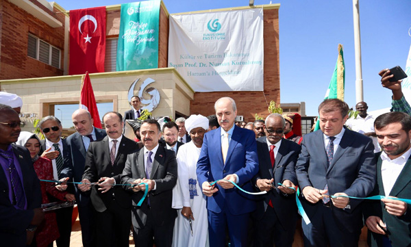 Bakan Kurtulmuş, Sudan'da Türk Kültür Merkezi açtı