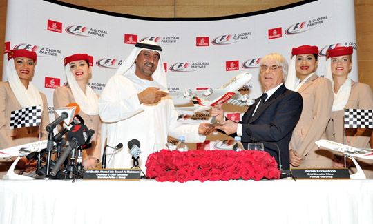 Emirates, Formula 1'le vites yükseltecek