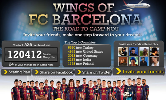 Türk Hava Yolları, Camp Nou'yu Facebook'a Taşıyor