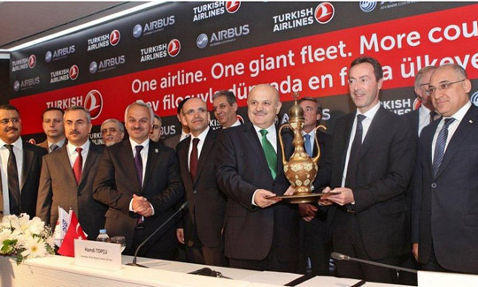 THY, 117 uçak için Airbus ile 'tarihi imza'yı attı