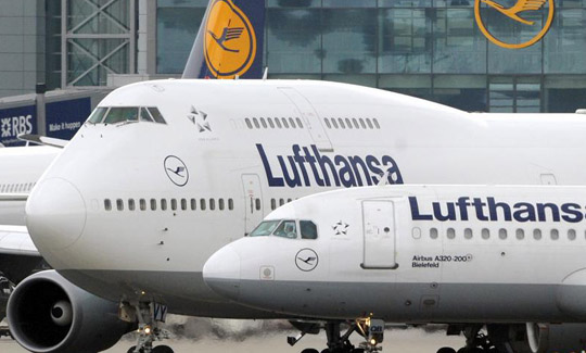 Lufthansa'da grev nedeniyle uçaklar kalkmadı