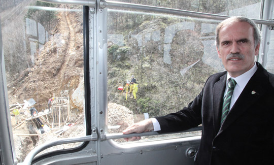 Yeni teleferik hattıyla otellere 22 dakikada ulaşılacak