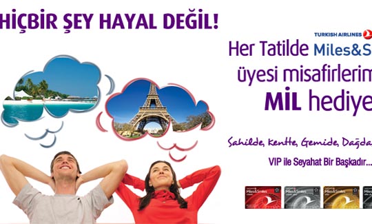 VIP turizmden uzaya gidecek olana da mil puan hediye