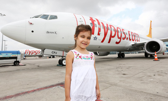 Pegasus'un filosuna katılan yeni uçağı ''Beren K'' oldu