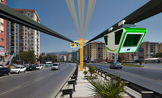 İzmir'e uçan tren ile yüzen otobüs