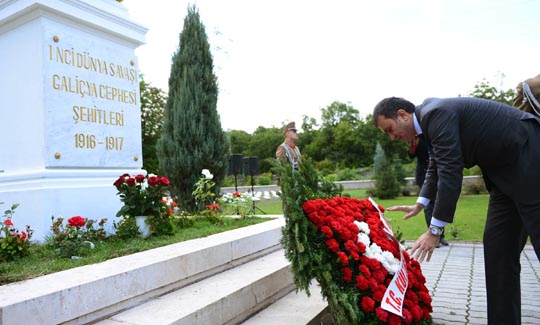 Estergon Kalesi ve Galiçya Cephesi Şehitliği'ni ziyaret etti