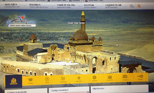 Türkiye'nin resmi turizm sitesi goturkey 5 dilde yayında