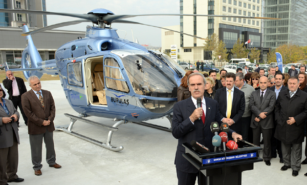 Bursa - İstanbul arası helitaksi ile 25 dakika