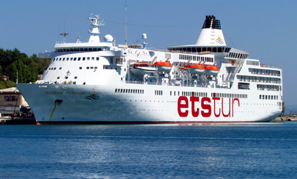 Etstur'un gemisi Aegean Paradise Akdeniz'e açılıyor
