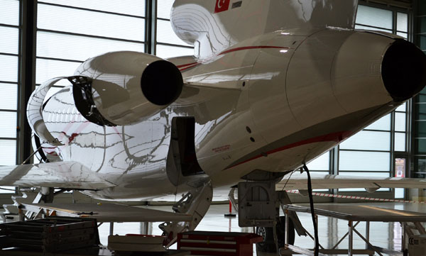 Falcon 900 uçakları bakım için İstanbul'a gelecek