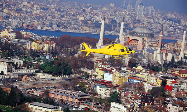 Helikopterle İstanbul turları başladı