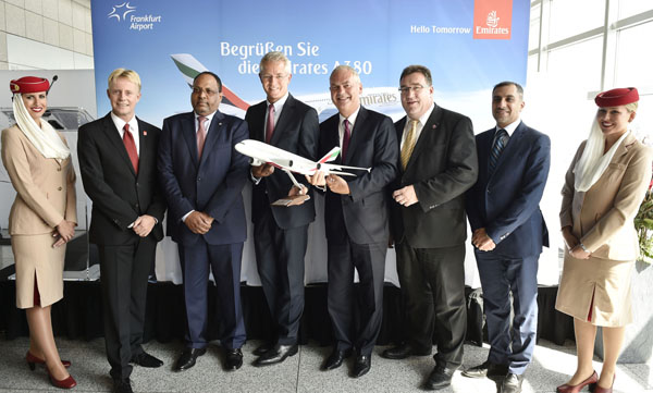 Emirates'in 30'uncu A380 noktası Frankfurt