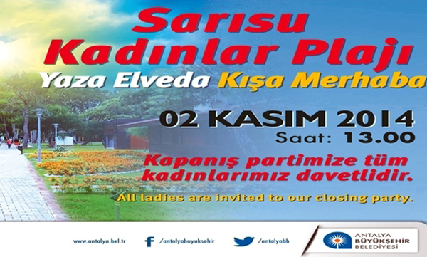 Kadınlar Plajı'nda yaza elveda partisi