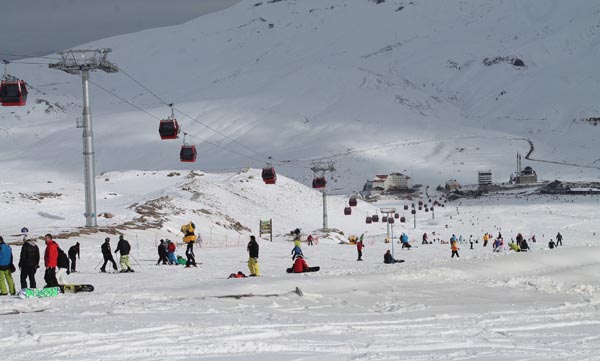 Tatilciler Erciyes'e akın etti