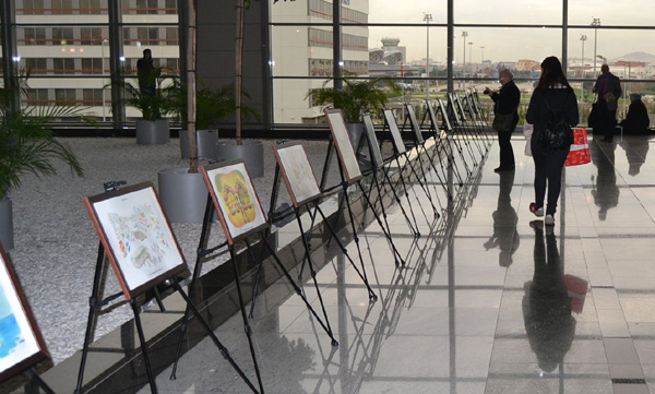 Turizm Karikatürleri Sabiha Gökçen Havalimanı'nda