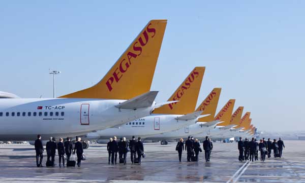 Pegasus'un 2014'deki satış gelirleri 3.1 Milyar TL'ye ulaştı