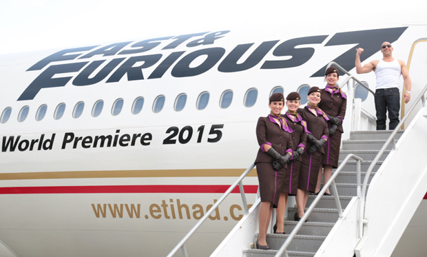 Etihad Airways'den 'Hızlı ve Öfkeli' Boeing 777