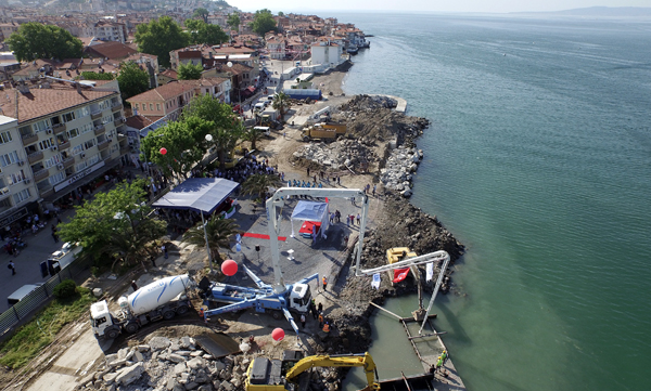 Mudanya sahillerinde dönüşüm başladı