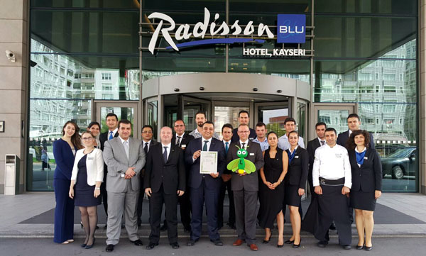 RadissonBlu Hotel Kayseri, 'Yeşil Yıldız' aldı