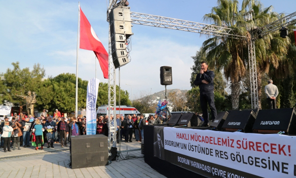 Bodrum'da RES Eylemi