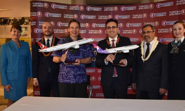 THY ile Hawaiian codeshare anlaşması imzalandı