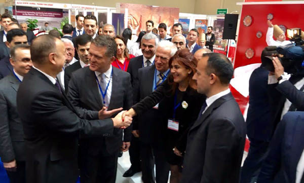 İlham Aliyev Alanya standında
