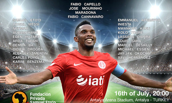 Futbol yıldızlarının bağış maçını 33 bin kişi izleyecek