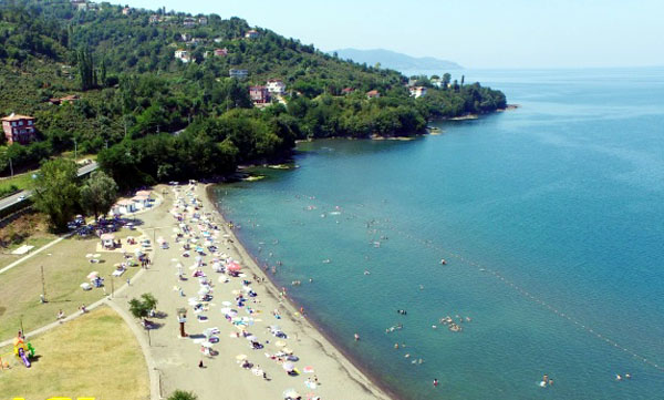 Kadınlar plajında sezon açıldı