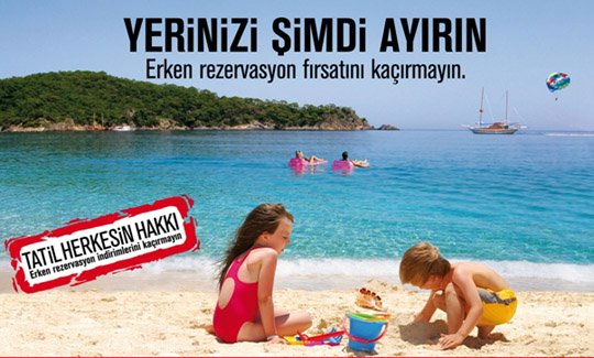 Erken rezervasyon kampanyası başladı