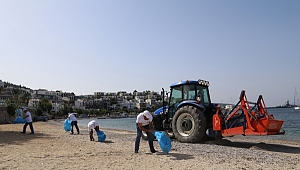 Bodrum sahilleri yaza hazırlanıyor