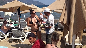 Marmaris sahillerinde seyyar denetimi