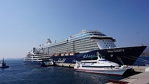 İki kruvaziyer gemisi Bodrum'a 2 bin 900 turist getirdi