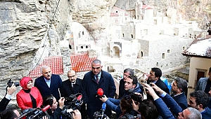 Ersoy, ''Sümela Manastırı'nın ilk etabı 18 Mayıs'ta açılacak''