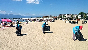 Plajlara tatilcilerden tam not