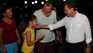 Susanoğlu sahilinde gece denetlemesi