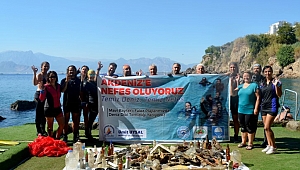 Falez plajlarında çıkan atık miktarı dalgıçları şaşırttı
