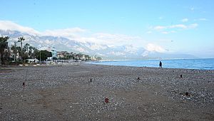 Kemer Halk Plajı genişletiliyor
