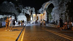 Antik Side yolu araç giriş-çıkışına kapatıldı