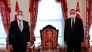 Cumhurbaşkanı Erdoğan, Bağlıkaya'yı kabul etti
