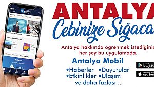 Antalya mobil uygulaması yayında
